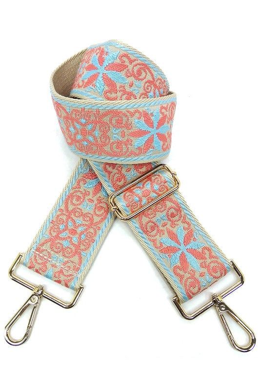 Aztec Tribal Pattern Guitar Strap - 2 Inches Wide