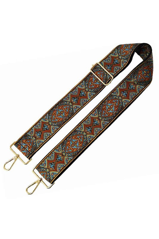 Tribal Pattern Guitar Strap - 2 inch Wide