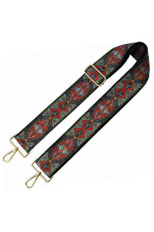 Tribal Pattern Guitar Strap - 2 inch Wide