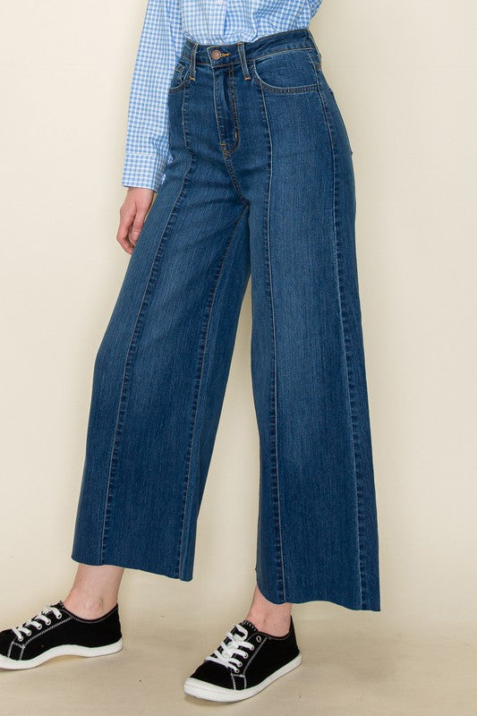 Wide leg, denim pants, jeans, western