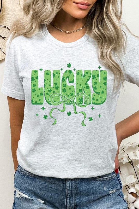 Croquette Lucky Bow Graphic Tee