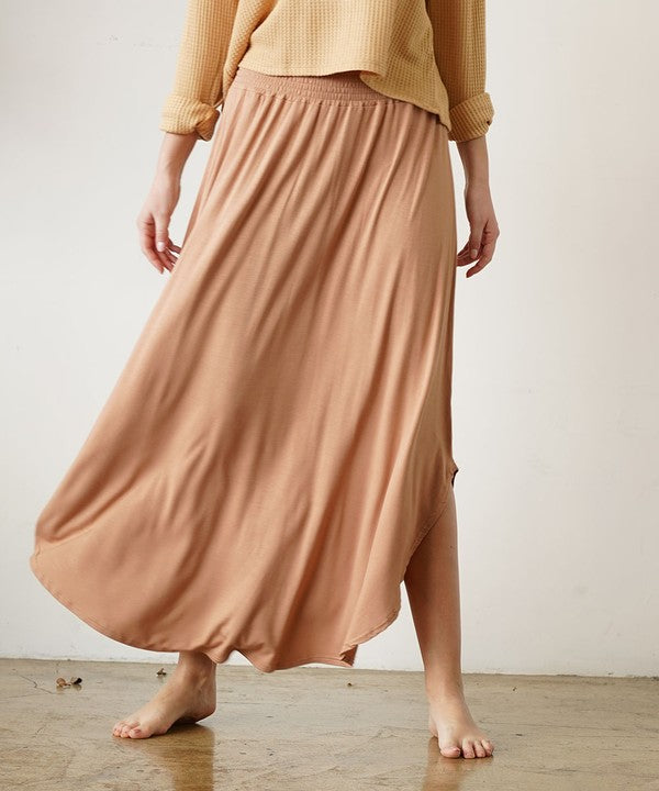 Eco-Friendly Elegance with Our Bamboo Maxi Skirt | Made in USA