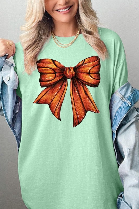 Basketball Bow Graphic Plus Heavy Cotton Tee