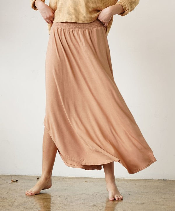 Eco-Friendly Elegance with Our Bamboo Maxi Skirt | Made in USA
