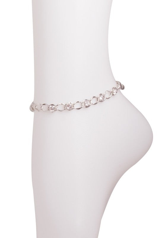 Rhinestone Anklet