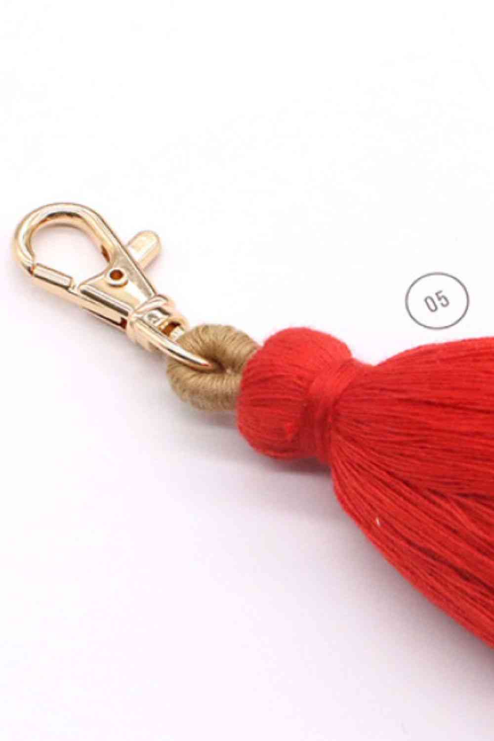 Vibrant 4-Pack Multicolored Fringe Keychain Set - Women's Boutique Exclusive