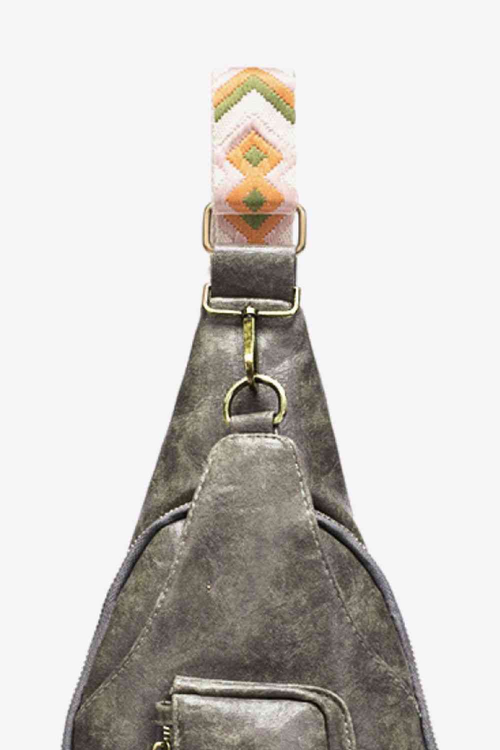 All the Feels - Medium PU Leather Sling Bag | Adjustable Strap