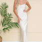 Cowl Neck Spaghetti Straps Satin Long Wedding & Evening Dress AC6111_2