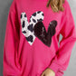 Heart Patch Long Sleeve Sweatshirt