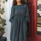 All I Want Hunter Green Plaid Check Woven Pocketed Dress