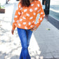 Game Day Orange Football Print Jacquard Knit Sweater