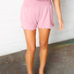 Rose Smocked Waist Scalloped Shorts