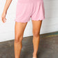 Rose Smocked Waist Scalloped Shorts