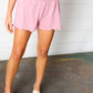 Rose Smocked Waist Scalloped Shorts