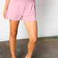 Rose Smocked Waist Scalloped Shorts