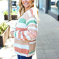 Fall Vibes Taupe & Sage Stripe Button Down Cardigan