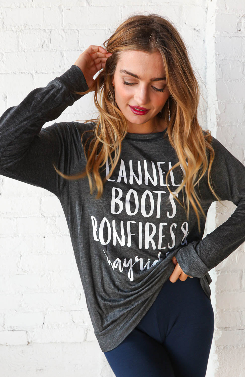 Flannel, Boots, Bonfires - Graphic Tee