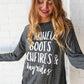 Flannel, Boots, Bonfires - Graphic Tee