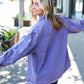 Be Bold In Purple Haze Frayed Denim Jacket