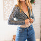 Holiday Sparkle Sequin Cropped Bolero Cardigan