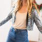 Holiday Sparkle Sequin Cropped Bolero Cardigan