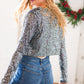 Holiday Sparkle Sequin Cropped Bolero Cardigan