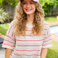 Baby Pink Glitter Smiley Face Mesh Trucker Hat