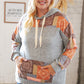 Harvest Ethnic Patchwork Print Kangaroo Pocket Hoodie