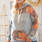 Harvest Ethnic Patchwork Print Kangaroo Pocket Hoodie