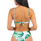 Two Piece Tropical Leaf Print Bikini