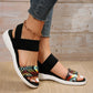 Boho Elastic Strap Comfort Sandals