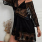 Lace Detail Plunge Cover-Up Dress