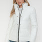 YMI Pocketed Zip Up Turtleneck Puffer Jacket