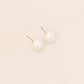 Flawless Pearl Stud Earrings 14K