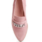 Ricka Chain Embellished Loafers