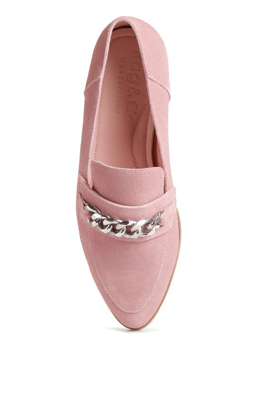 Ricka Chain Embellished Loafers