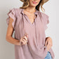 Tiered Ruffle Sleeved Blouse