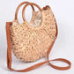 Straw Weaved Swing Clutch