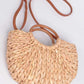 Straw Weaved Swing Clutch