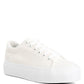 Hyra Solid Flatform Canvas Sneakers