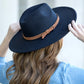 Wide Brim Panama Fedora Hat