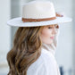 Wide Brim Panama Fedora Hat