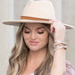 Wide Brim Panama Fedora Hat