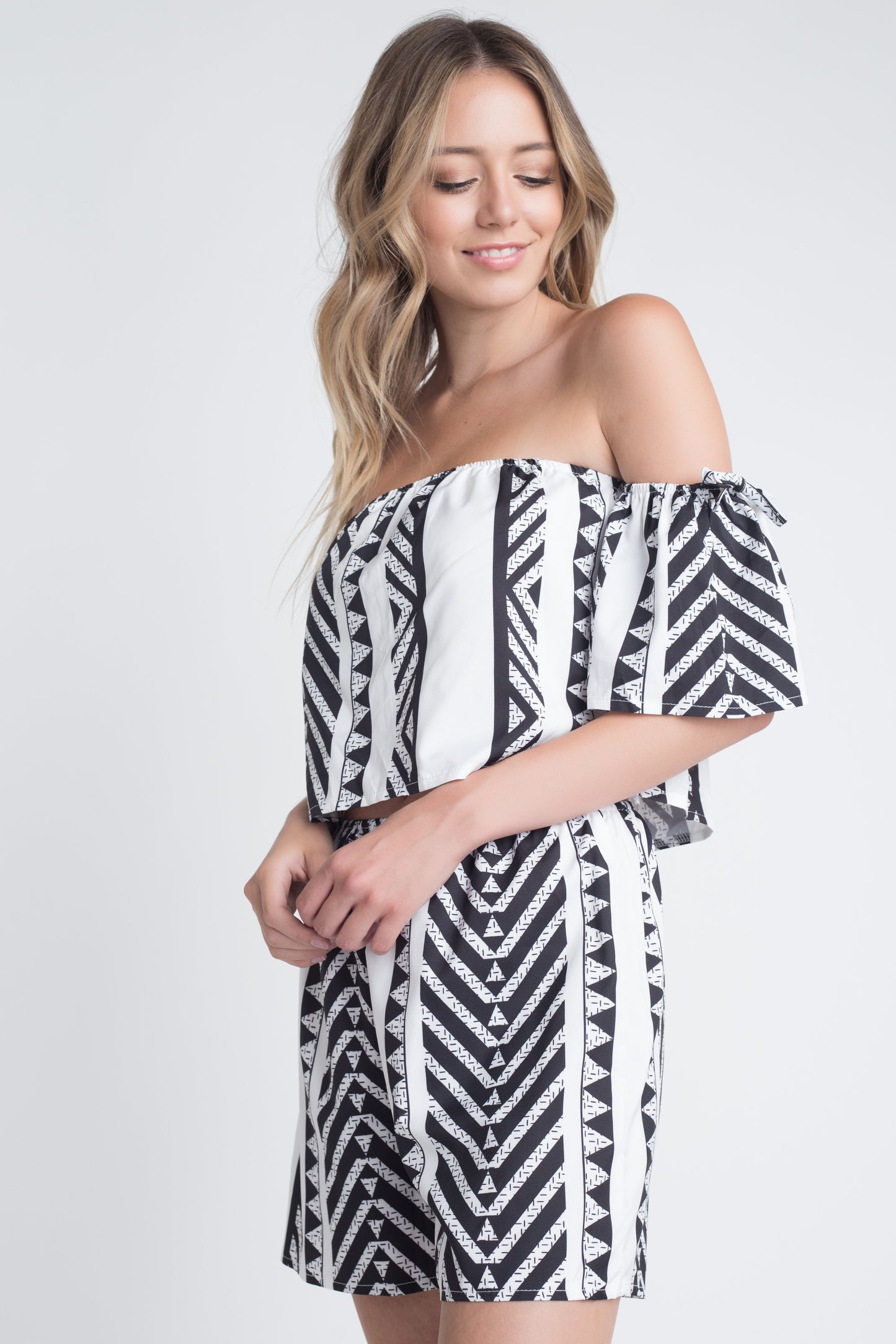 Women's Aztek Off Shoulder 2 Piece Set