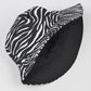 Zebra Print Reversible Bucket Hat