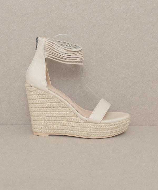 Oasus Society Rosalie - Layered Ankle Wedge