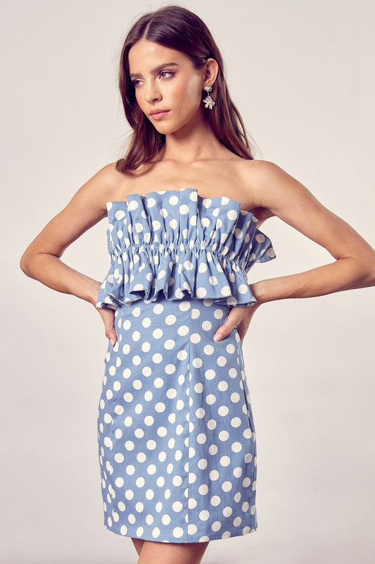 Polka Dot Ruffle Dress