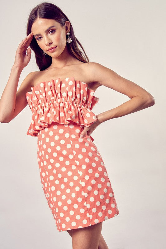 Polka Dot Ruffle Dress