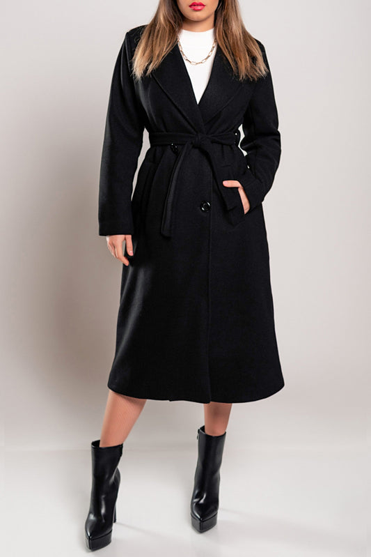 Elegant Long Coat with Buttons