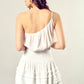 Pleated Detail One Shoulder Cami Dress